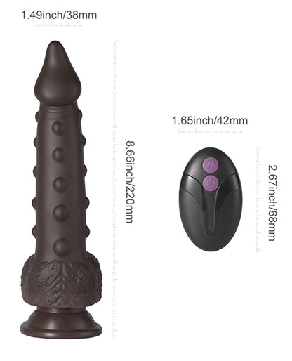 Alger 8" Thrusting Dildo - Black