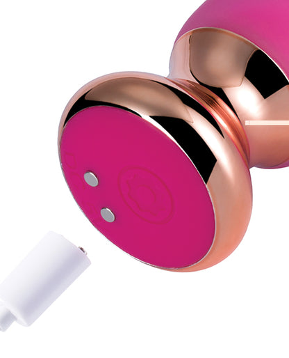 Rose Twister Hands-Free Remote Vibrating Anal Plug