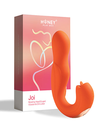 Joi Rotating Head G-Spot Vibrator & Clit Licker - Orange