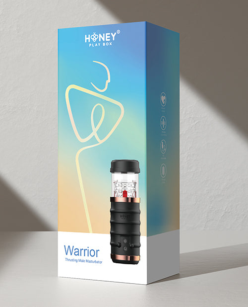 Warrior Auto Thrusting Male Masturbator - Black