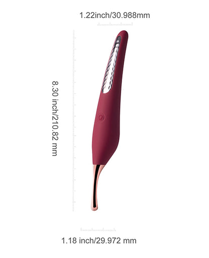 Ms. Honey Pinpoint Clit Vibrator & Nipple Stimulator - Red Wine