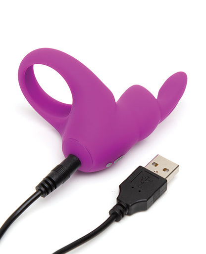 Happy Rabbit Rechargeable Cock Ring - Purple