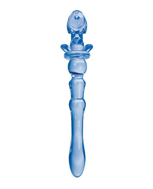 Glass Menagerie Puppy Glass Dildo - Dark Blue