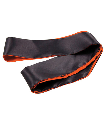 The 9's Orange is the New Black Satin Sash Reversible Blindfold