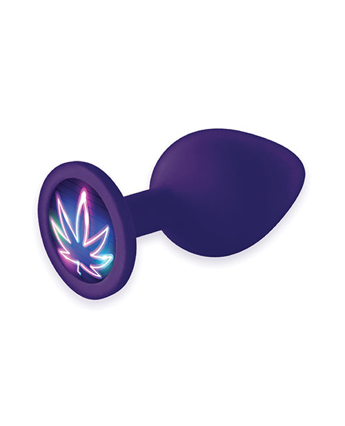 The 9's Booty Calls Neon Leaf Plug - Purple