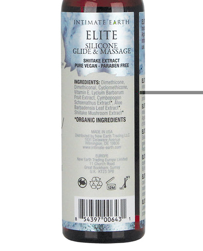 Intimate Earth Elite Velvet Touch Silicone Glide & Massage Oil - 120ml