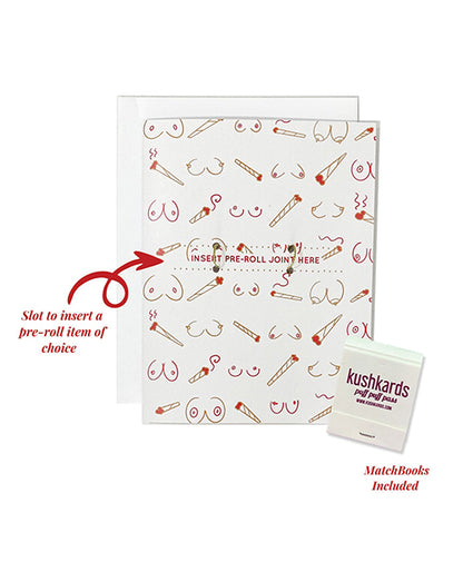 Doobies Boobies Greeting Card w/Matchbook