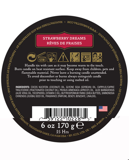 Kama Sutra Ignite Massage Soy Candle - Strawberry Dreams