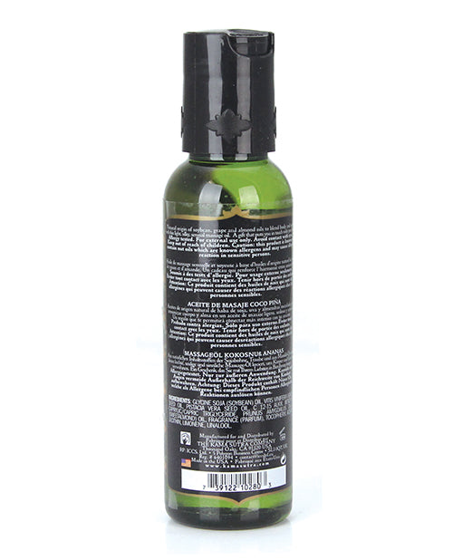 Kama Sutra Naturals Massage Oil - 2 oz Coconut Pineapple