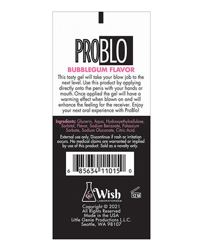 Pro Blo Oral Pleasure Gel - Blueberry