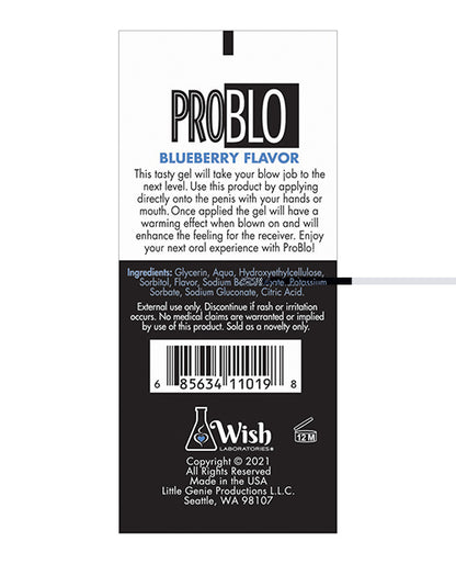 Pro Blo Oral Pleasure Gel - Bubble Gum