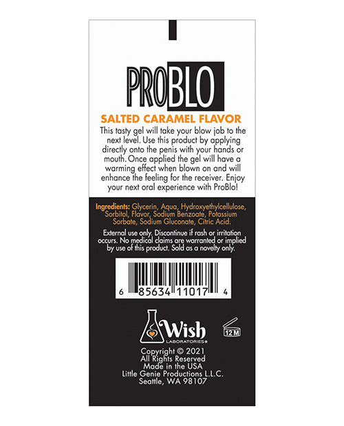 Pro Blo Oral Pleasure Gel - Salted Caramel