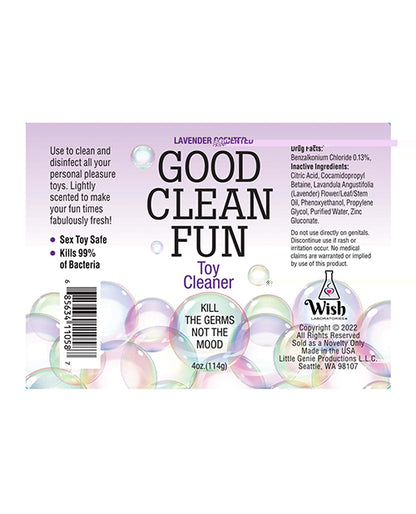 Good Clean Fun Toy Cleaner - 4 oz Lavender