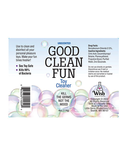 Good Clean Fun Toy Cleaner - 4 oz Unscented