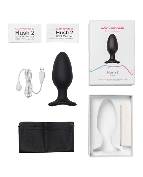 Lovense Hush 2 2.25" Butt Plug - Black