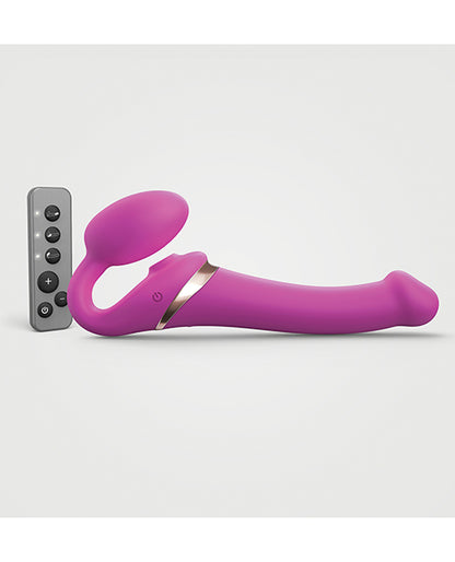 Strap on Me Multi Orgasm Bendable Strapless Strap on Medium - Fuchsia