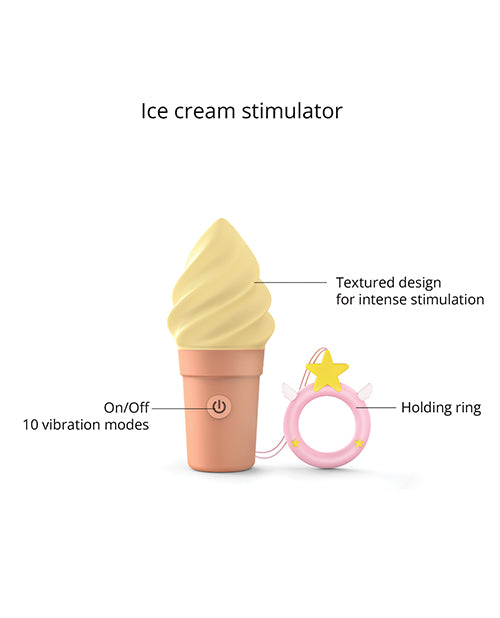 Love to Love Cand'ice Ice Cream Cone Stimulator - Vanilla Pop