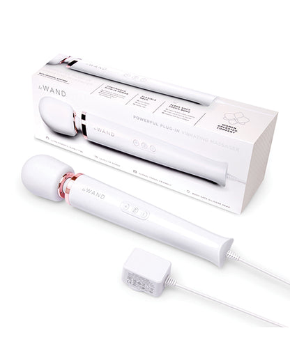 Le Wand Powerful Plug-In Vibrating Massager - White