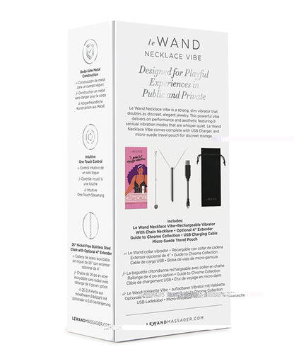 Le Wand Vibrating Necklace - Silver