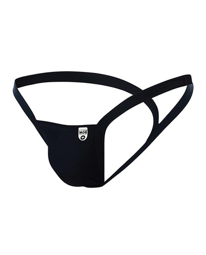 Male Basics Y Buns Thong Black LG