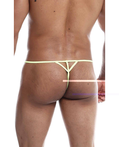 Male Basics Sinful Hipster Music T Thong G-String Blue Print XL