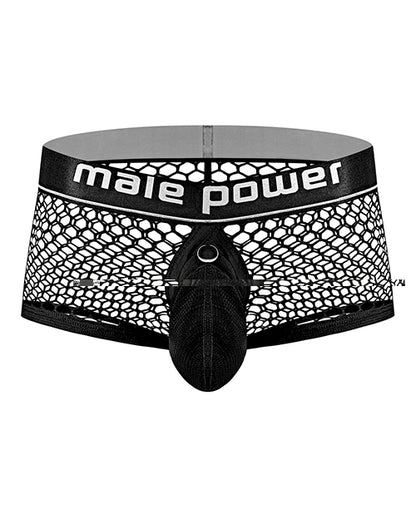 Cock Pit Fishnet Mini Cock Ring Short Black MD