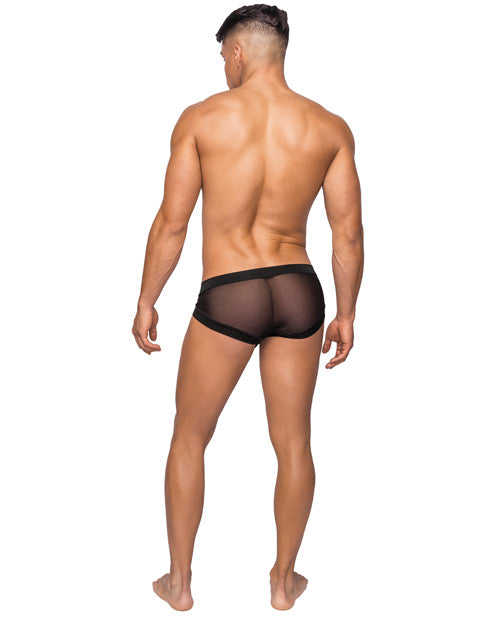 Hoser Stretch Mesh Micro Mini Short Black SM