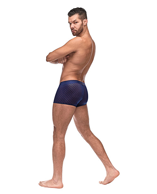 Diamond Mesh Mini Short Blue LG