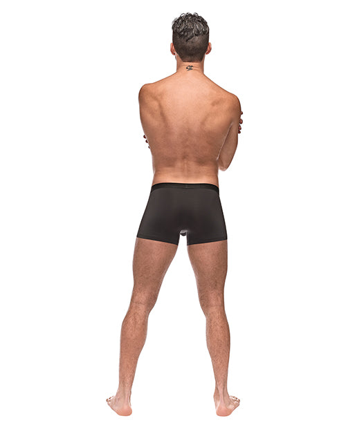 Private Screening Micro Mesh & Modal Skull Pouch Short Black XL