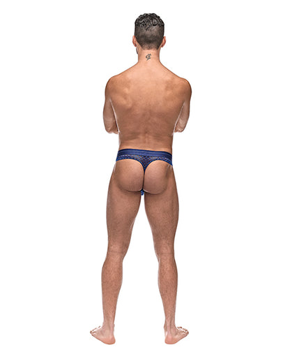 Diamond Mesh Bong Thong Blue L/XL