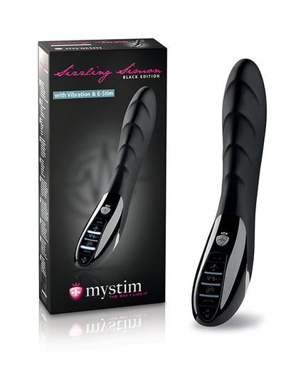 Mystim Sizzling Simon eStim Vibrator Black Edition - Black