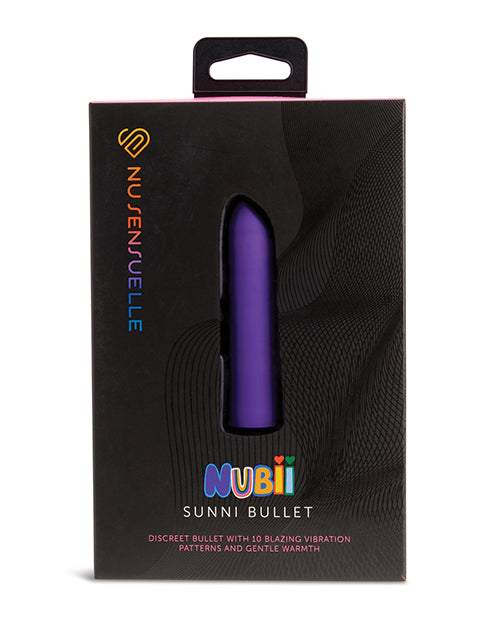 Nu Sensuelle Sunni Nubii Warming Bullet - Purple