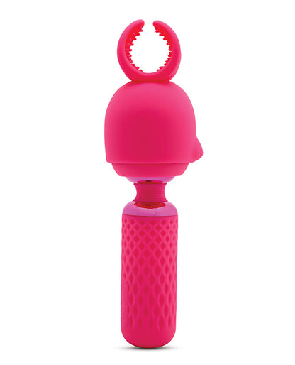 Nu Sensuelle Harlow Mini Wand w/Masturbator Attachment - Pink