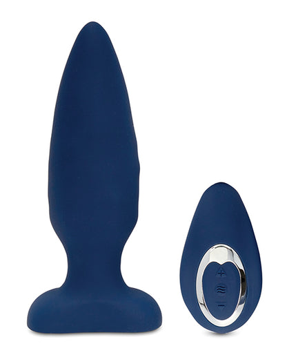 Nu Sensuelle Andii Vertical Roller Motion Butt Plug - Navy