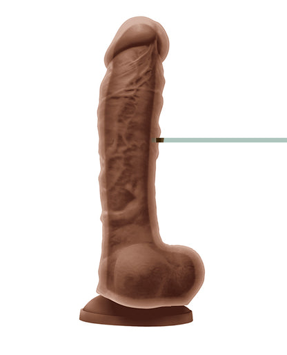 Colours Dual Density 8" Dildo - Brown