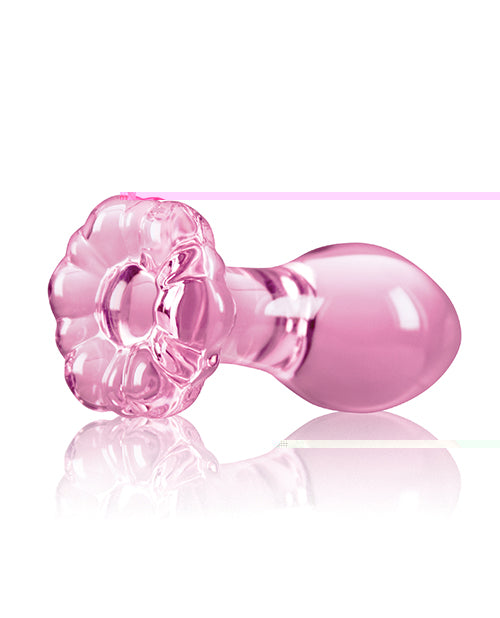 Crystal Flower Butt Plug - Pink