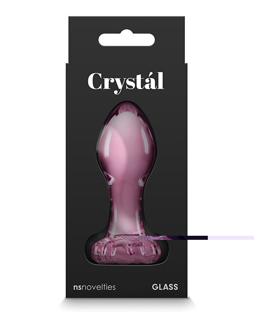 Crystal Flower Butt Plug - Pink