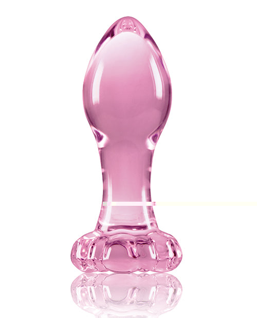 Crystal Flower Butt Plug - Pink