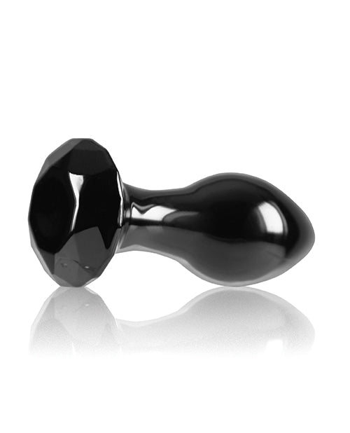 Crystal Gem Butt Plug - Black