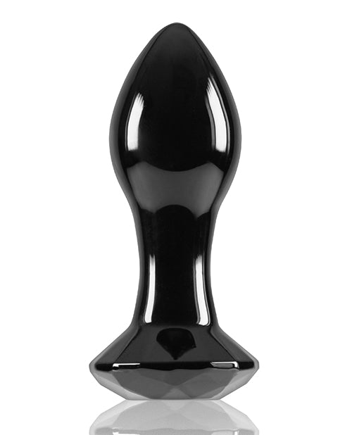 Crystal Gem Butt Plug - Black