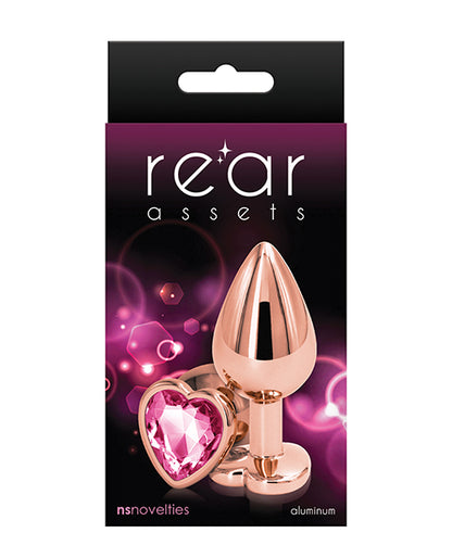 Rear Assets Rose Gold Heart Medium - Pink