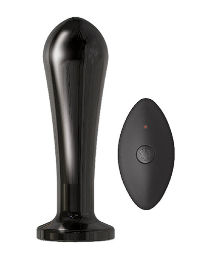 Ass-sation Remote Vibrating Metal Anal Bulb - Black