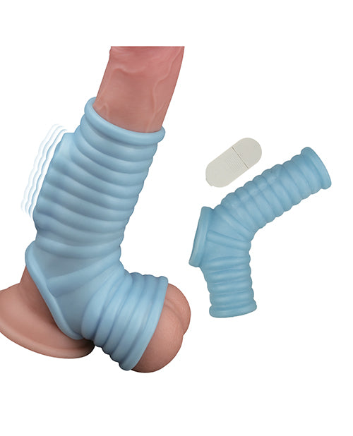 Vibrating Power Sleeve Ribbed Fit - Blue