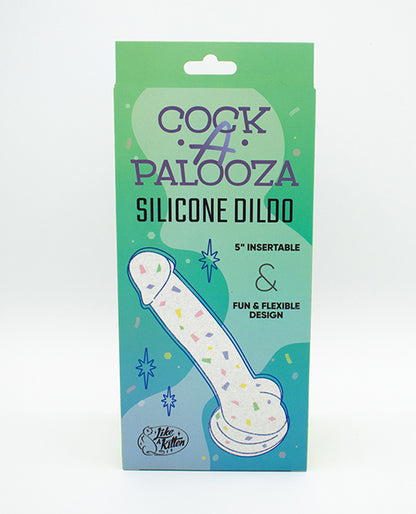 Natalie's Toy Box Cock-A-Palooza Confetti Silicone Suction Dildo