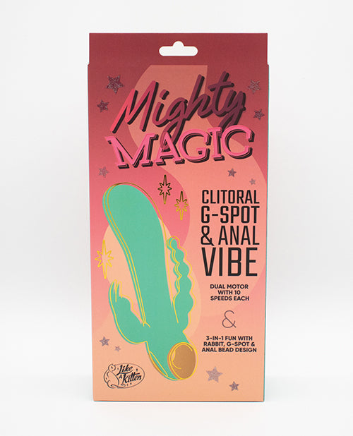 Natalie's Toy Box Mighty Magic Clit, G-Spot & Anal Vibrator - Aqua