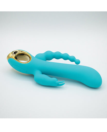 Natalie's Toy Box Mighty Magic Clit, G-Spot & Anal Vibrator - Aqua