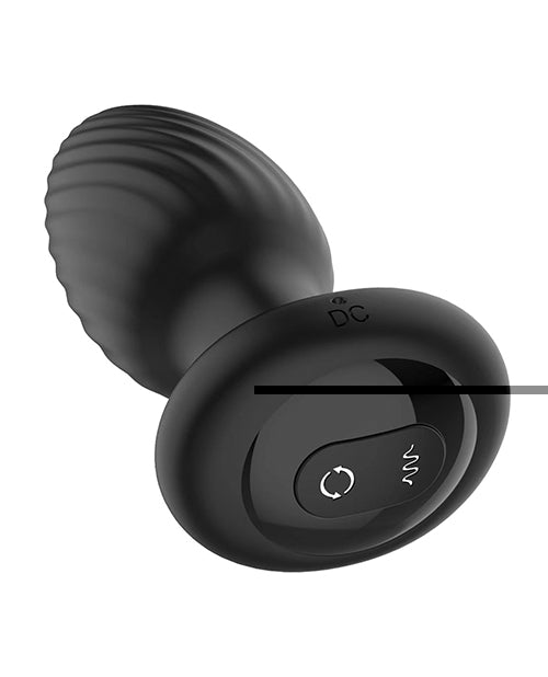 Nexus Tornado Rotating & Vibrating Butt Plug - Black