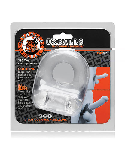 Oxballs 360 Cock Ring & Ballsling - Clear