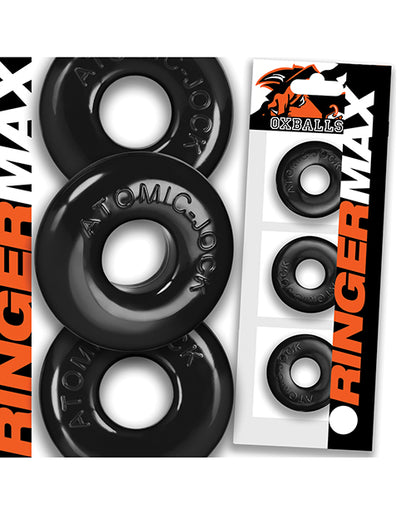 Oxballs Ringer Max 3 Pack Cockrings - Black