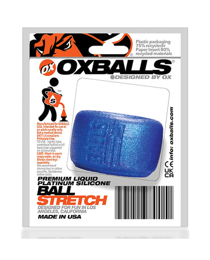 Oxballs Silicone Ball T Ball Stretcher - Blueballs